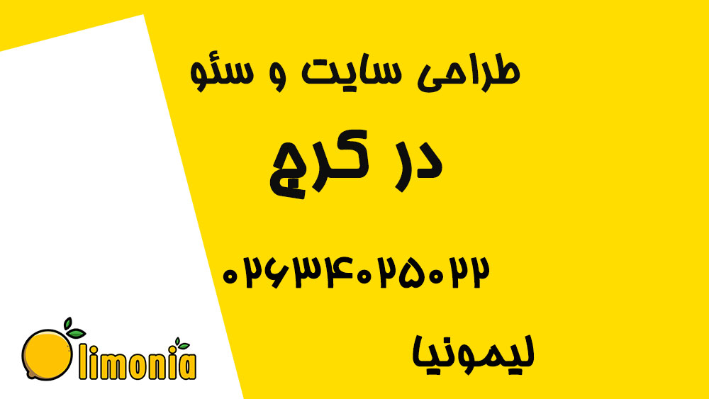 طراحی سایت و سئو در کرج لیمونیا